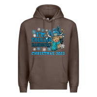 Coffee im freakin freezin christmas 2023 Premium Hoodie - NancyCooperArtShop