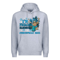 Heather Grey im freakin freezin christmas 2023 Premium Hoodie - NancyCooperArtShop