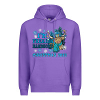 Purple im freakin freezin christmas 2023 Premium Hoodie - NancyCooperArtShop