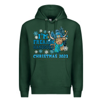 Sports Green im freakin freezin christmas 2023 Premium Hoodie - NancyCooperArtShop