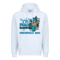 White im freakin freezin christmas 2023 Premium Hoodie - NancyCooperArtShop
