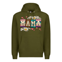 Army Green mama Premium Hoodie - AdoDesignShop