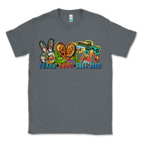 Charcoal Heather peace love free bird Classic Tee - Zillion Design Studio