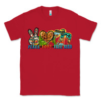 Red peace love free bird Classic Tee - Zillion Design Studio