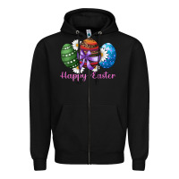 Black easter western eggs happy easter Zipper Hoodie - RanaPortraitStore