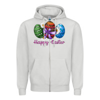 Dove Grey easter western eggs happy easter Zipper Hoodie - RanaPortraitStore