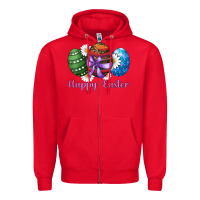 Red easter western eggs happy easter Zipper Hoodie - RanaPortraitStore