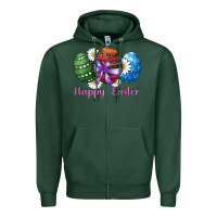 Sports Green easter western eggs happy easter Zipper Hoodie - RanaPortraitStore
