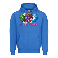 True Royal easter western eggs happy easter Zipper Hoodie - RanaPortraitStore