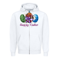 White easter western eggs happy easter Zipper Hoodie - RanaPortraitStore