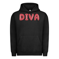 Pigment Black diva Urban Hoodie - MaliasSmallBusiness