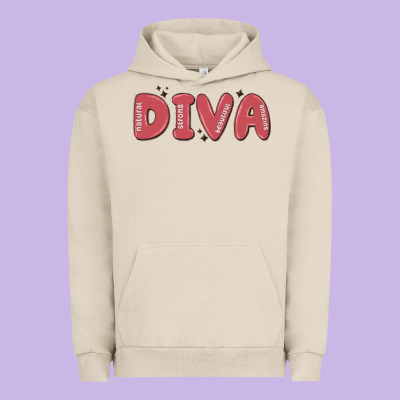 Diva Urban Hoodie Designed By Maliassmallbusiness