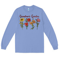 Colony Blue grandma's garden Long Sleeve Tee - MaliasSmallBusiness