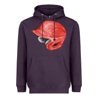 Plum red baseball helmet fa element Heavyweight Hoodie - FaDigitalArtStudio