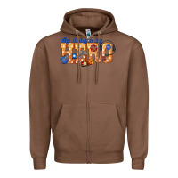 Chestnut my daddy is my hero dispatcher Zipper Hoodie - texasbilliewilder