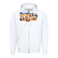 White my daddy is my hero dispatcher Zipper Hoodie - texasbilliewilder