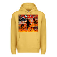 Antique Gold Western Firefighters With Thin Red Line Premium Hoodie - LillyAllenDesigns