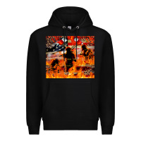 Black Western Firefighters With Thin Red Line Premium Hoodie - LillyAllenDesigns