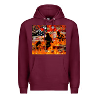 Burgundy Western Firefighters With Thin Red Line Premium Hoodie - LillyAllenDesigns