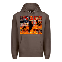 Coffee Western Firefighters With Thin Red Line Premium Hoodie - LillyAllenDesigns