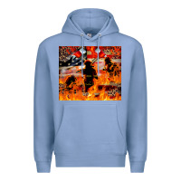Colony Blue Western Firefighters With Thin Red Line Premium Hoodie - LillyAllenDesigns