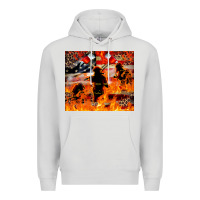 Dove Grey Western Firefighters With Thin Red Line Premium Hoodie - LillyAllenDesigns