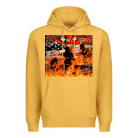 Mustard Western Firefighters With Thin Red Line Premium Hoodie - LillyAllenDesigns