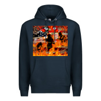 Navy Western Firefighters With Thin Red Line Premium Hoodie - LillyAllenDesigns