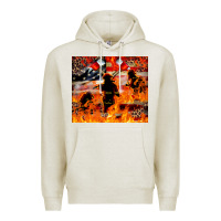 Oatmeal Heather Western Firefighters With Thin Red Line Premium Hoodie - LillyAllenDesigns
