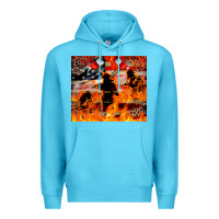 Ocean Blue Western Firefighters With Thin Red Line Premium Hoodie - LillyAllenDesigns