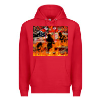 Red Western Firefighters With Thin Red Line Premium Hoodie - LillyAllenDesigns