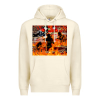 Sandshell Western Firefighters With Thin Red Line Premium Hoodie - LillyAllenDesigns