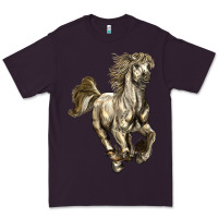 Plum percheron horse Premium Tee - LillyAllenDesigns