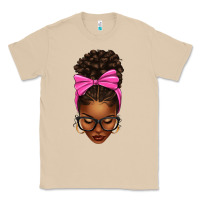 Mushroom afro messy bun pink bow Classic Tee - texasbilliewilder