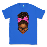 True Royal afro messy bun pink bow Classic Tee - texasbilliewilder