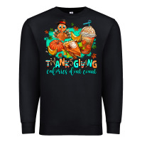 Black thanksgiving calories dont count Premium Sweatshirt - AdoDesignShop