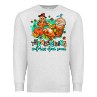 Oatmeal Heather thanksgiving calories dont count Premium Sweatshirt - AdoDesignShop