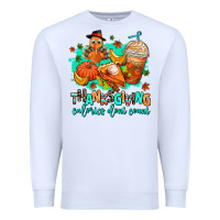 White thanksgiving calories dont count Premium Sweatshirt - AdoDesignShop