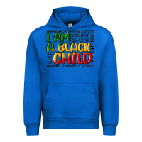Cobalt i am a black child Urban Hoodie - MaliasSmallBusiness