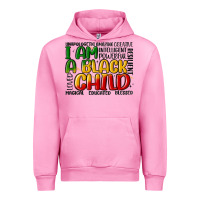 Fuchsia Pink i am a black child Urban Hoodie - MaliasSmallBusiness