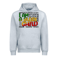 Heather Grey i am a black child Urban Hoodie - MaliasSmallBusiness