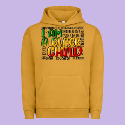 I Am A Black Child Urban Hoodie Designed By Maliassmallbusiness