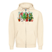 Sandshell christmas trees with baseball Zipper Hoodie - Zillion Design Studio