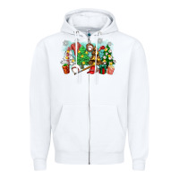 White christmas trees with baseball Zipper Hoodie - Zillion Design Studio