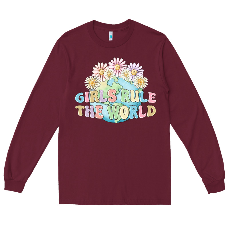 Girls Run The World Long Sleeve Tee by MaliasSmallBusiness | Teevron