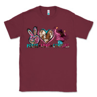 Burgundy peace love cowgirl Classic Tee - Zillion Design Studio