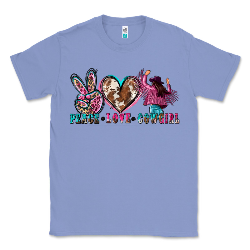 Peace Love Cowgirl Classic Tee by Zillion Design Studio | Teevron