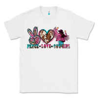 White peace love cowgirl Classic Tee - Zillion Design Studio