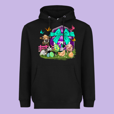 Easter Farm Animal Easter Day Heavyweight Hoodie Designed By Neo Western