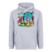 Heather Grey Easter Farm Animal Easter Day Heavyweight Hoodie - Neo Western